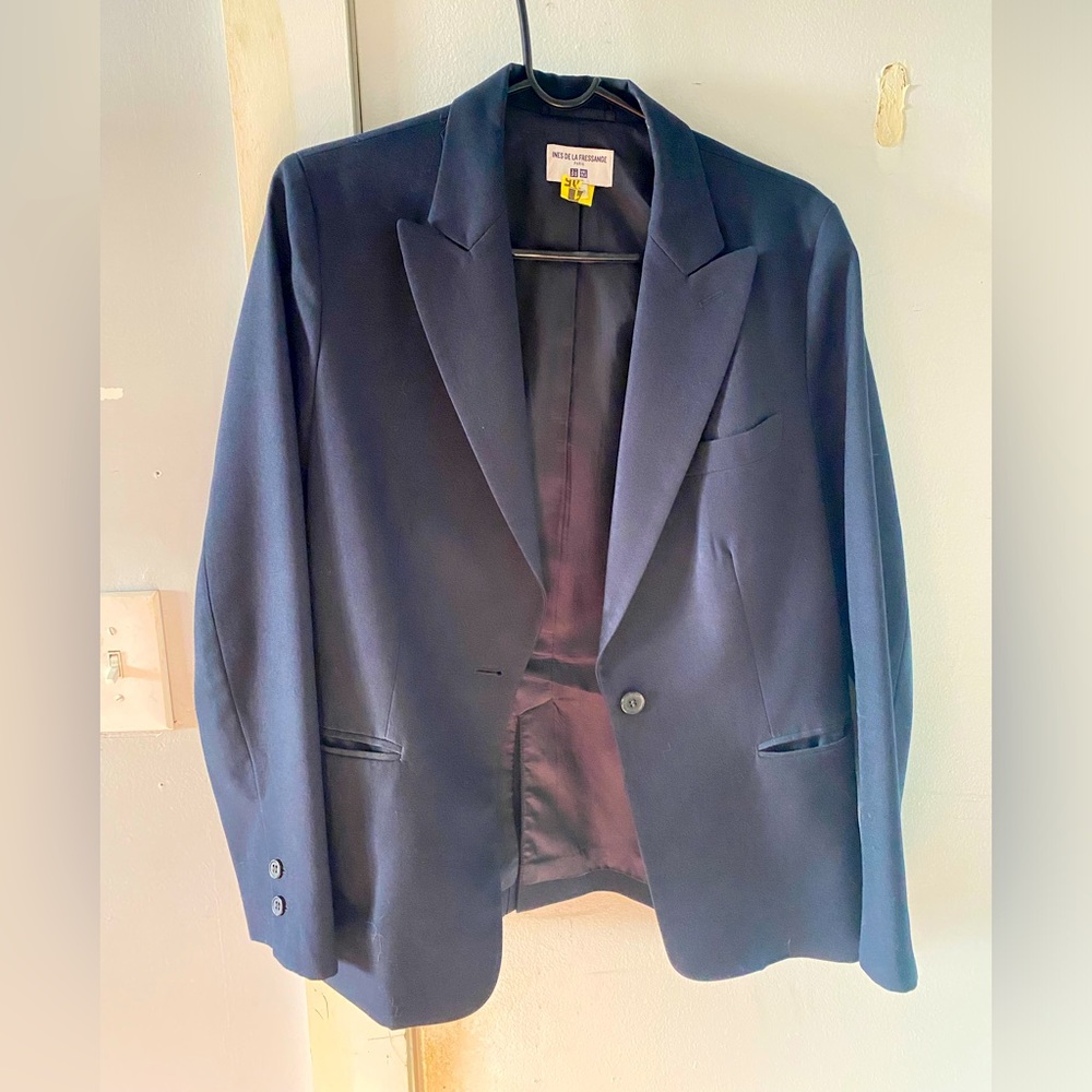 Navy Uniqlo x Ines de Fressange blazer (size L)